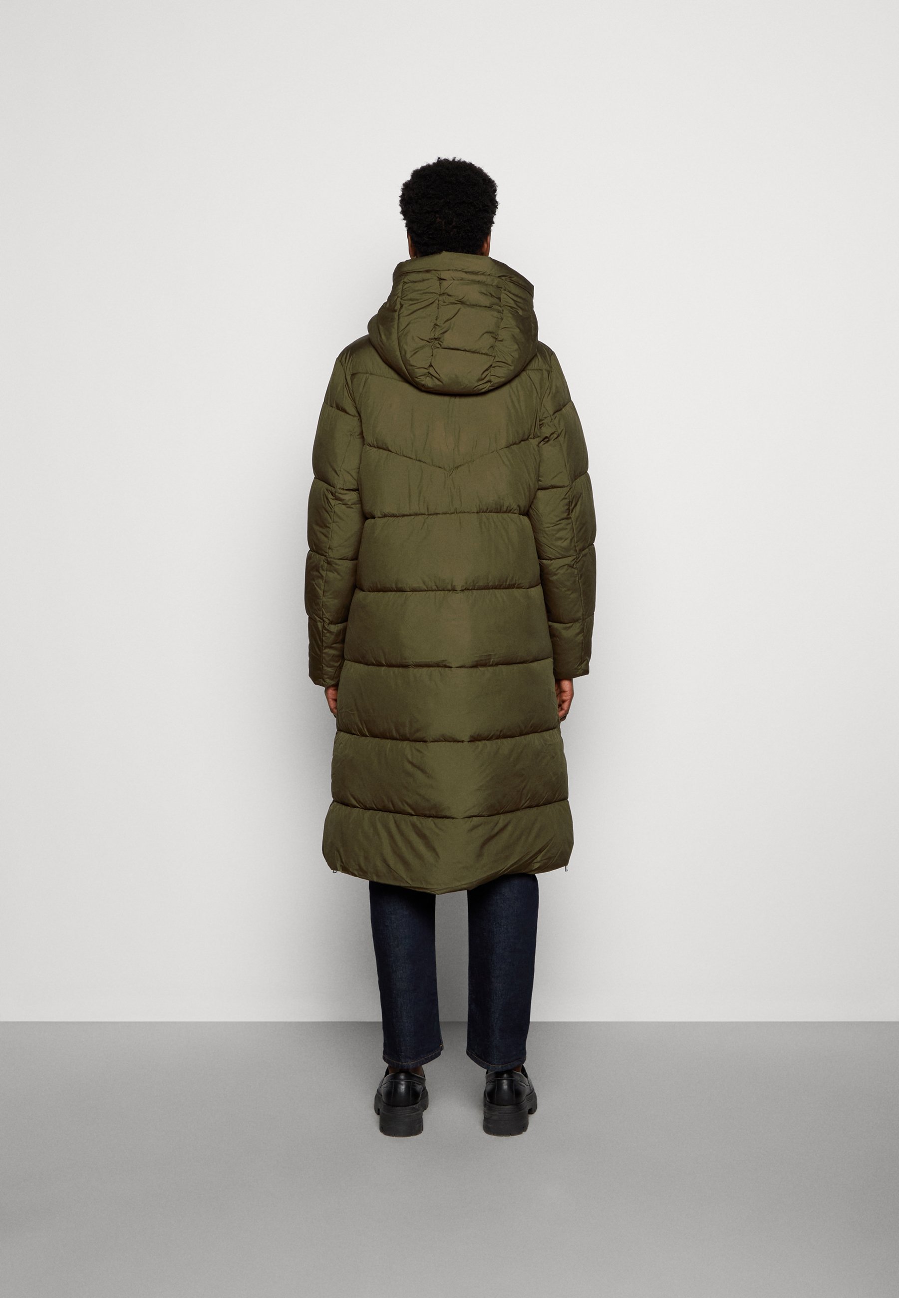 Steppmantel damen khaki oliv Clearance